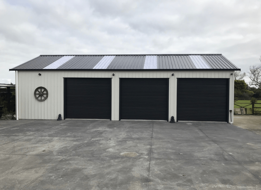 three bay garage shed for residential property by kiwispan