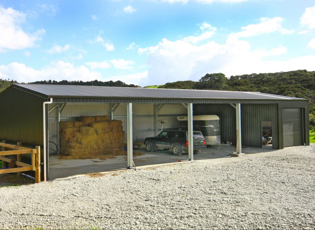 hay and farm machinery storage shed by kiwispan builders