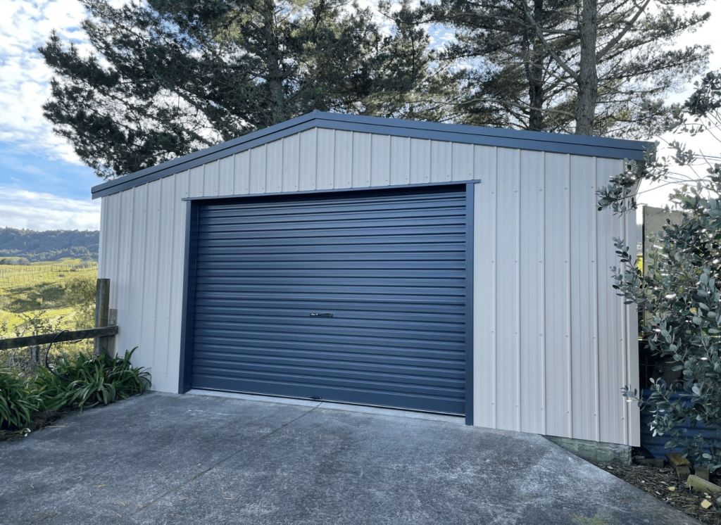 one bay steel car garage