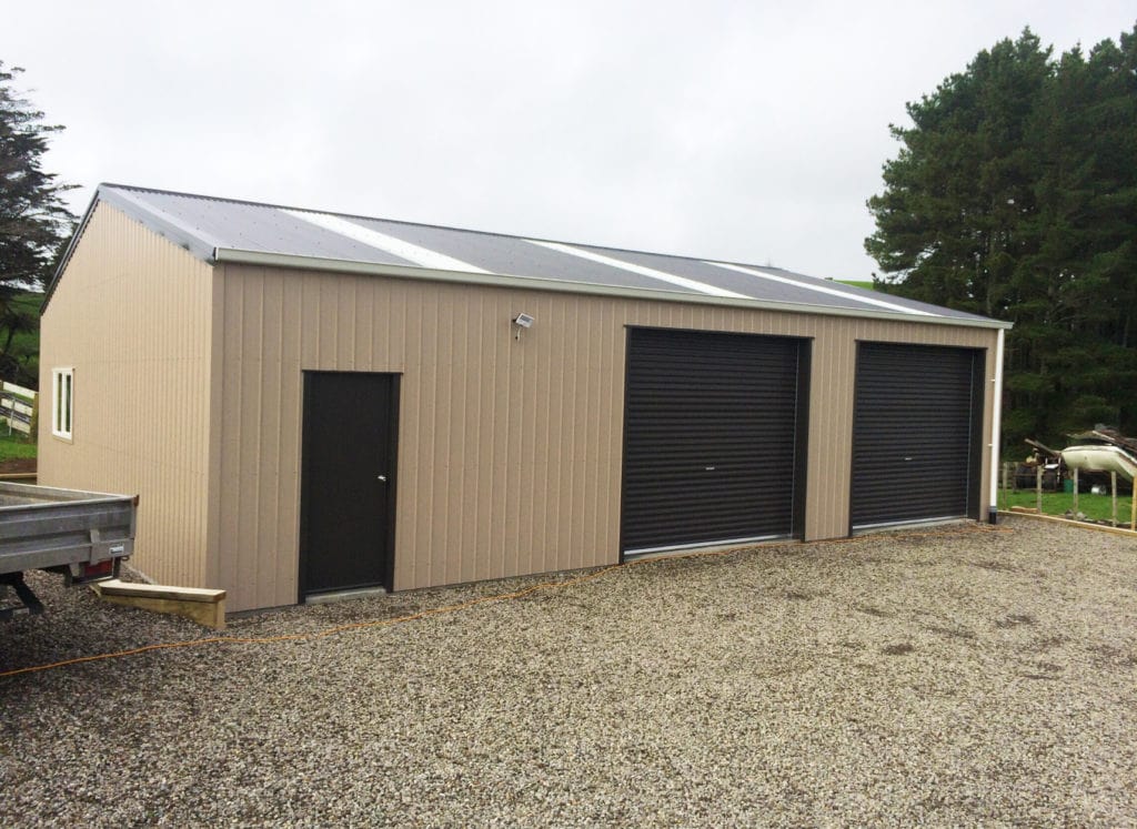 small shed garage steel by kiwispan