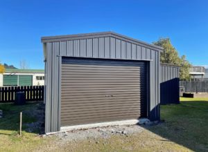 small residential steel garage car shed by kiwispan