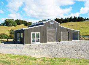 custom built steel american barn on rural property by kiwispan