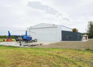 steel hangar building for helicopters by kiwispan