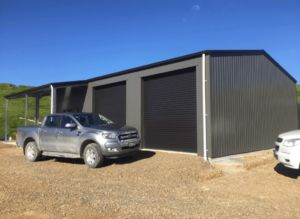 small steel farm storage shed by kiwispan