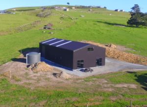 large farm storage shed on lifestyle property by kiwispan