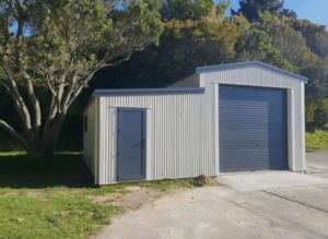 small residential garage shed