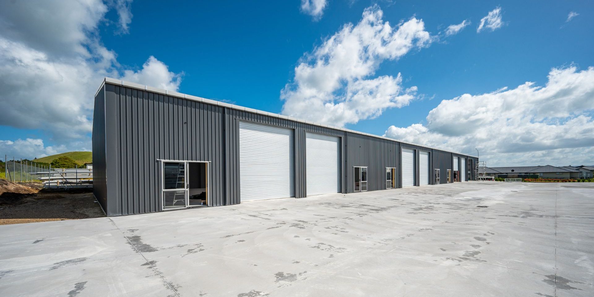 commercial steel sheds by kiwispan