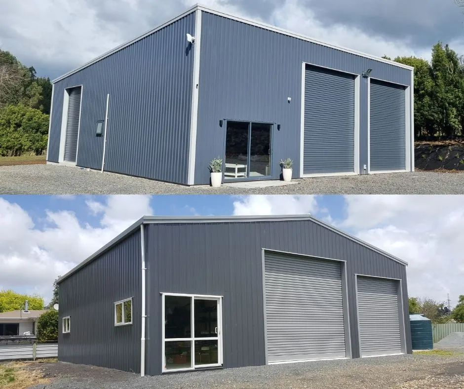 Monopitch and Gable steel shed roofing