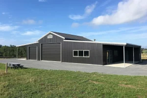 new steel shed american barn building with kiwispan