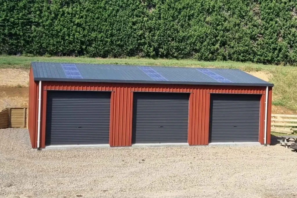 three bay strong steel farm shed KiwiSpan tauranga