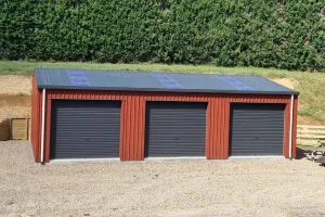 three bay strong steel farm shed KiwiSpan tauranga