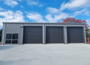 steel workshop and storage shed
